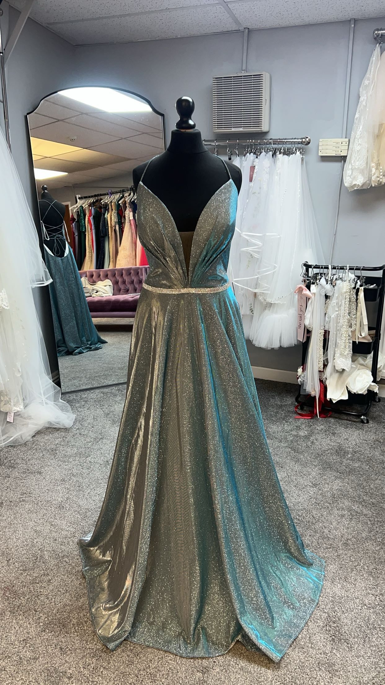 A2130 Prom Dress by Romantica - Blue