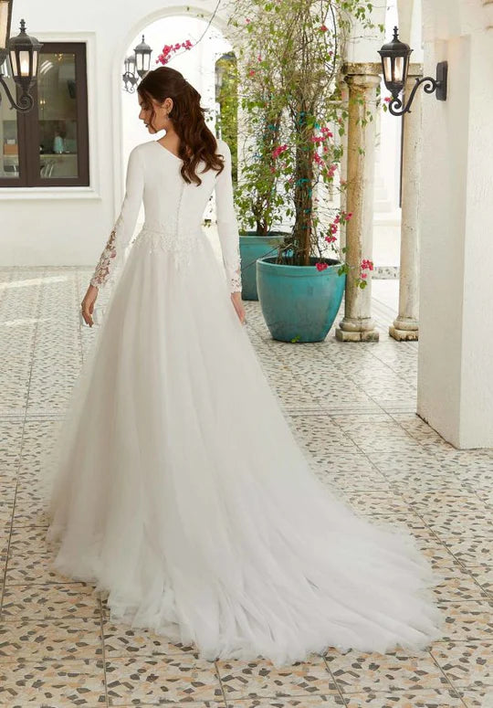 UK 10/12 Greta by Morilee wedding dress
