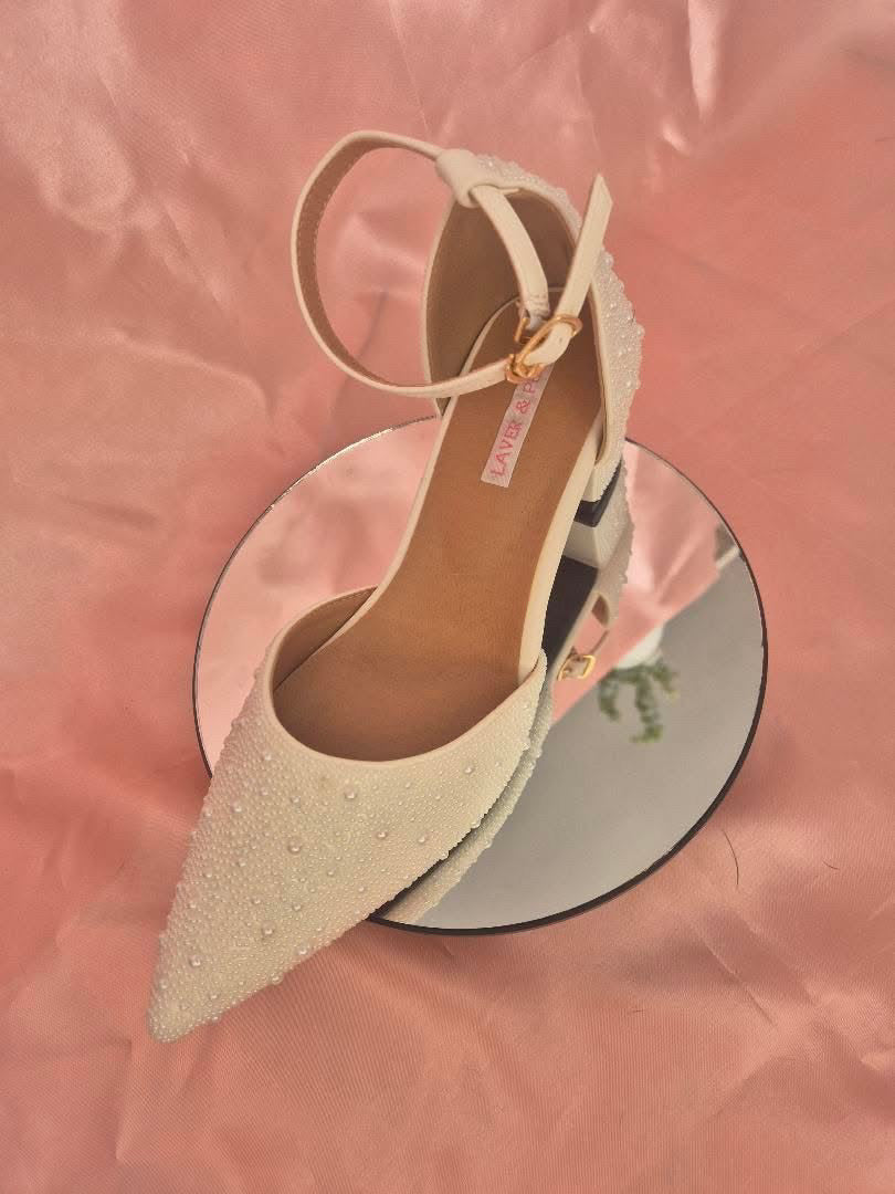 The ‘Loz’ Wedding Shoes by Laver & Pearl