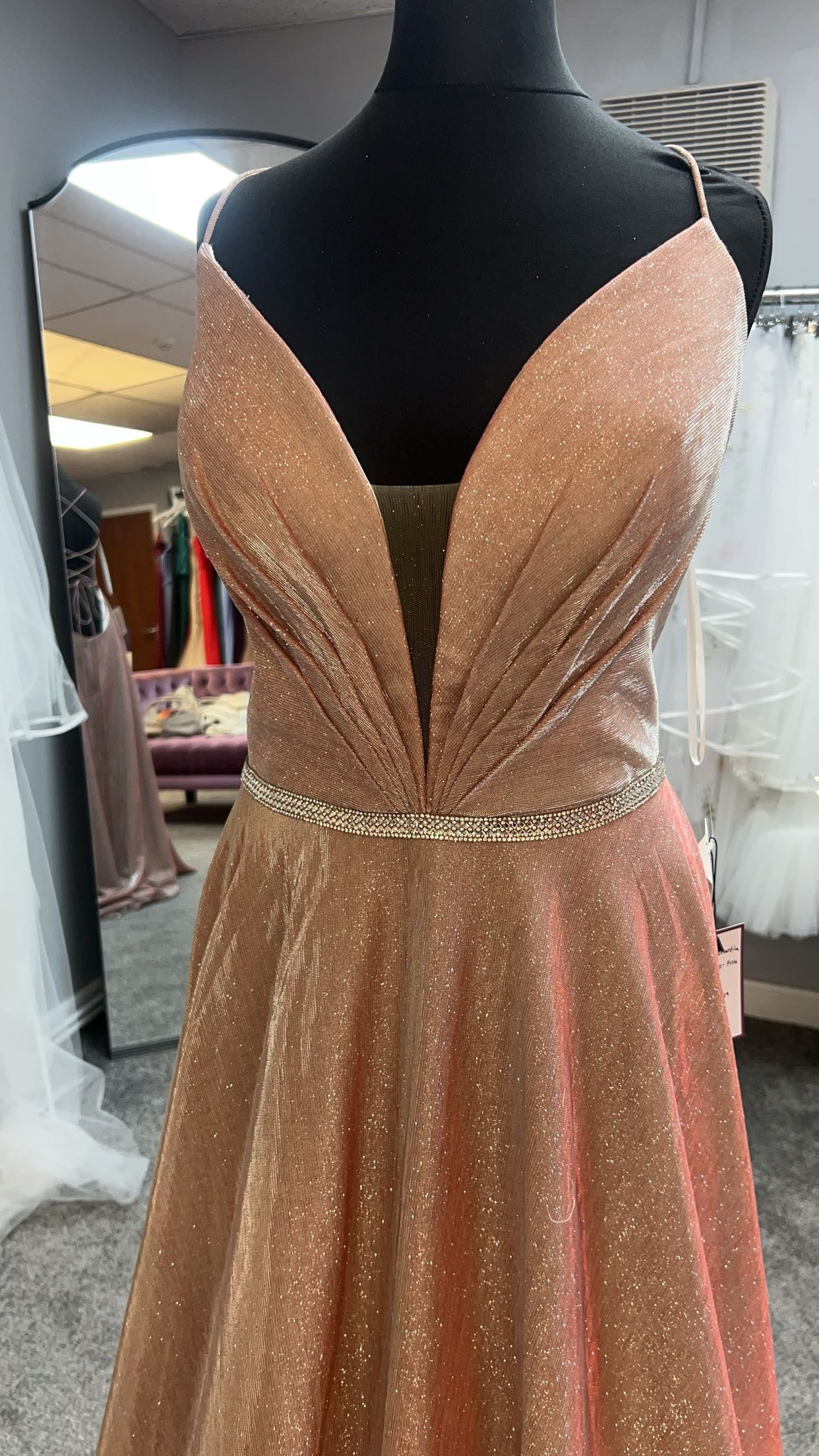 A2130 Prom Dress by Romantica - Pink