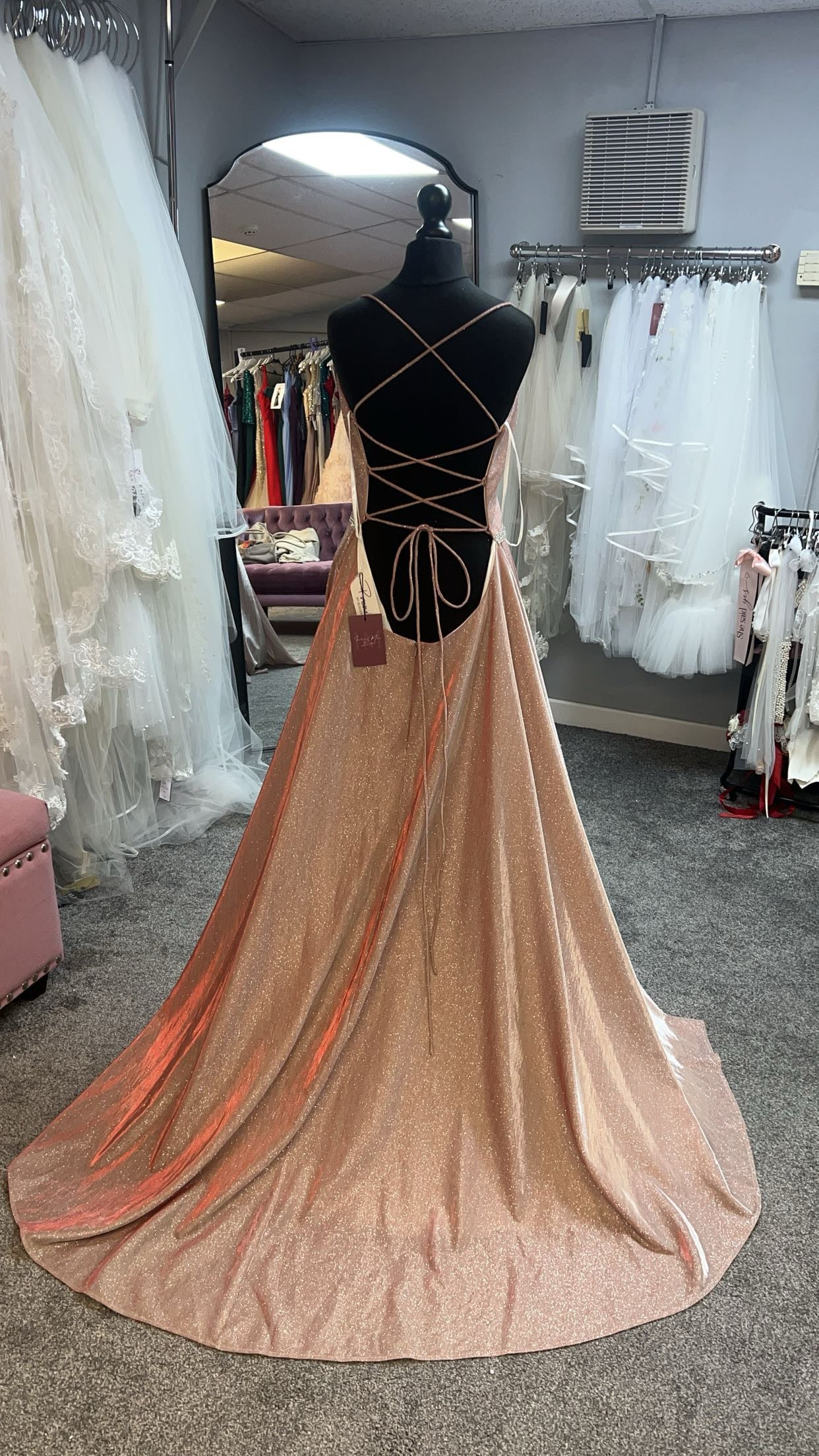 A2130 Prom Dress by Romantica - Pink