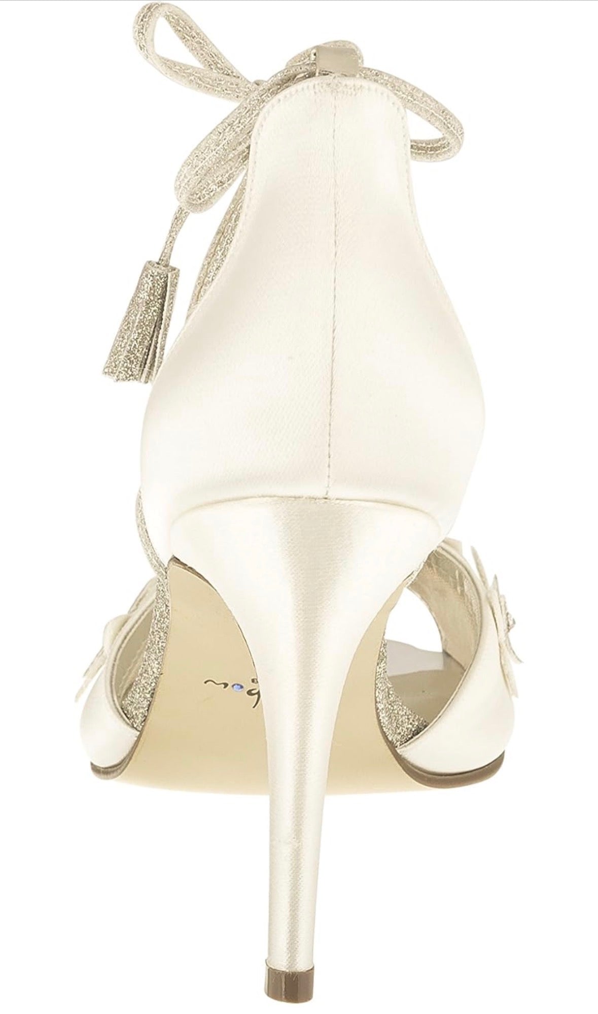 Rainbow Club 'Zarah' Ivory Satin Wedding Sandals
