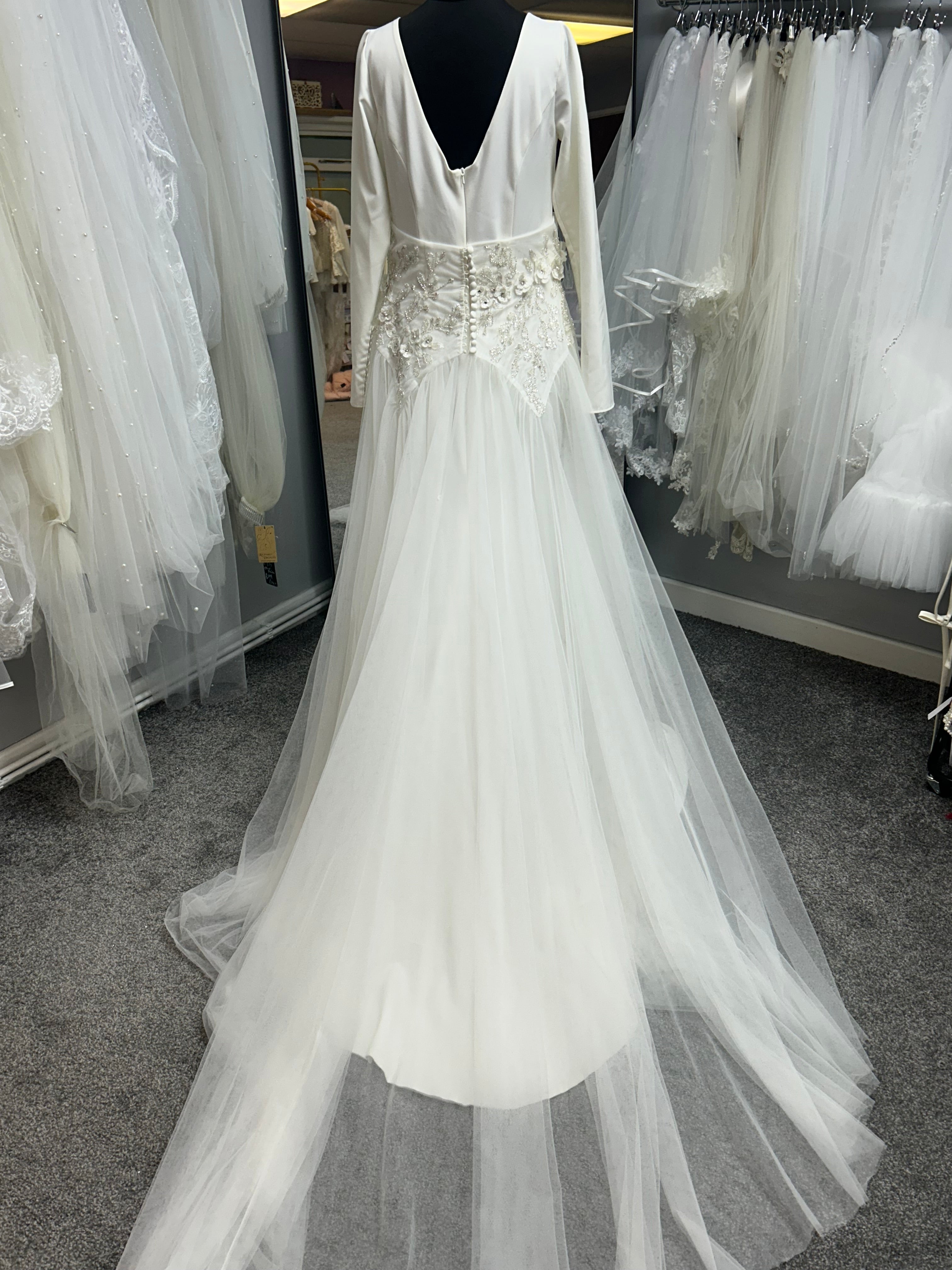 UK 10/12 BS-055 Wedding Dress By Elena Morar