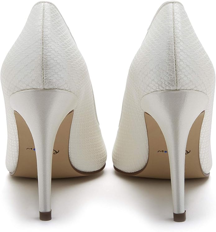 Rainbow Club 'Cassidi' Ivory Satin Heels