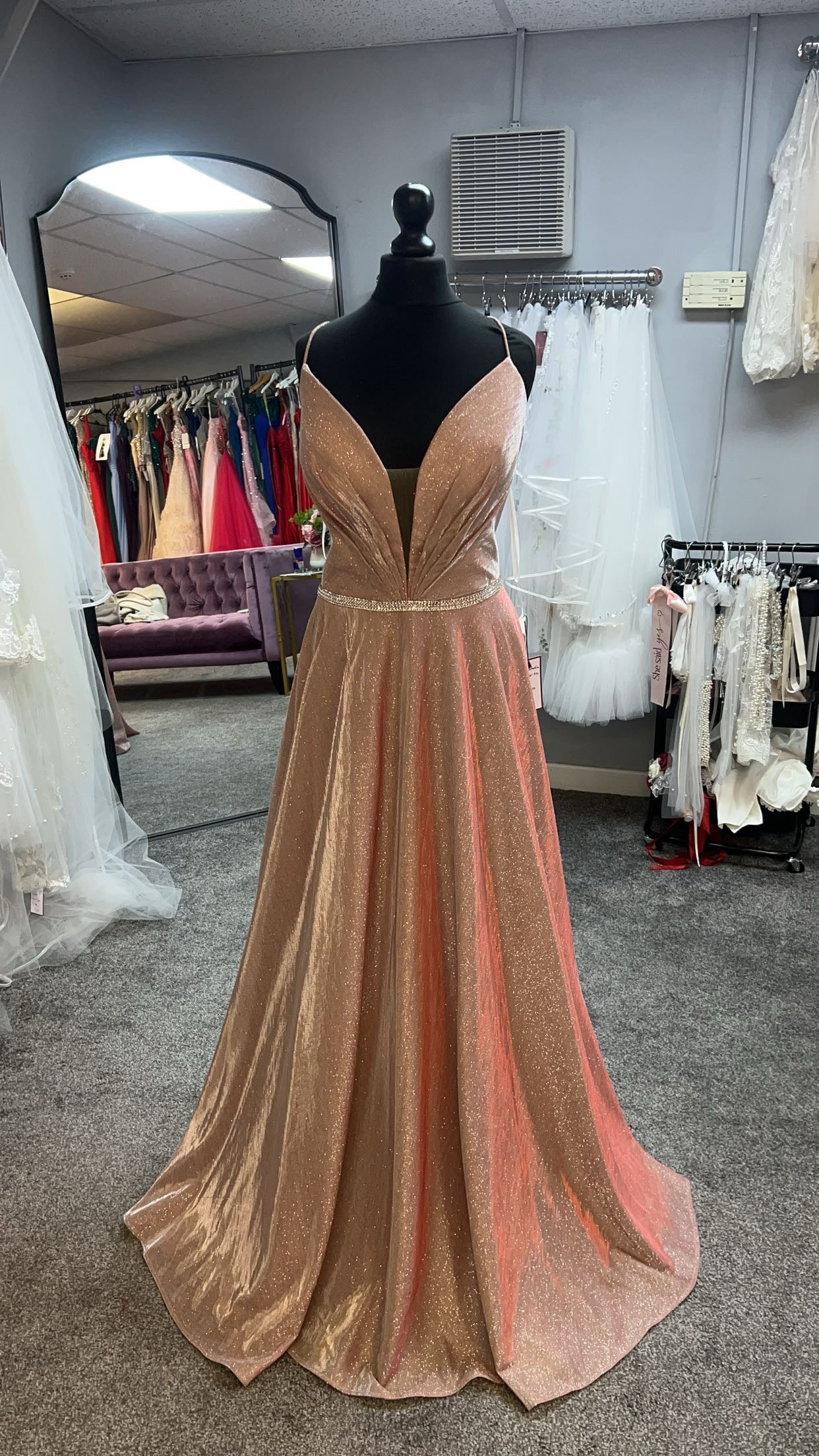 A2130 Prom Dress by Romantica - Pink