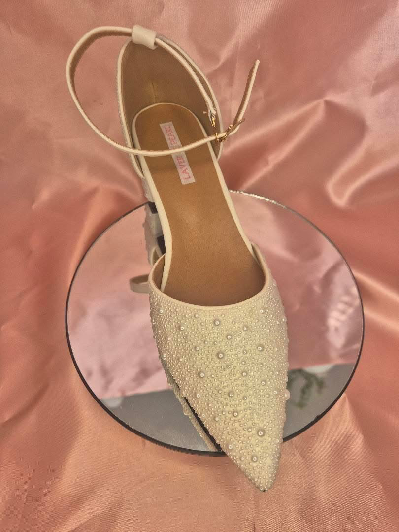 The ‘Loz’ Wedding Shoes by Laver & Pearl