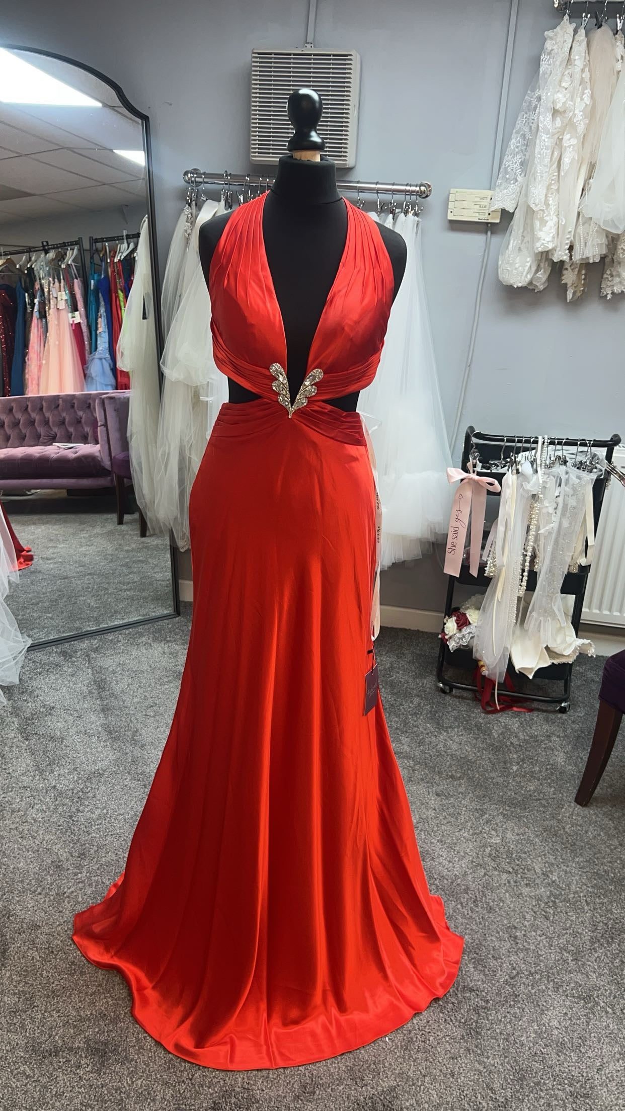 Cut Out Prom Dress by La femme