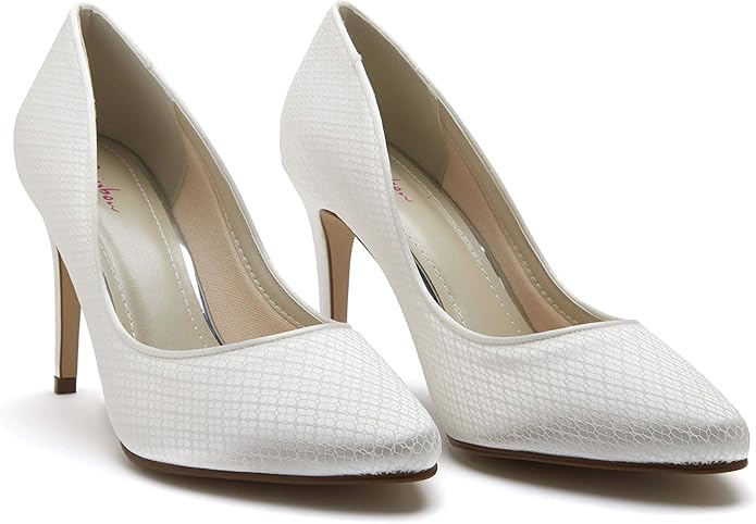 Rainbow Club 'Cassidi' Ivory Satin Heels