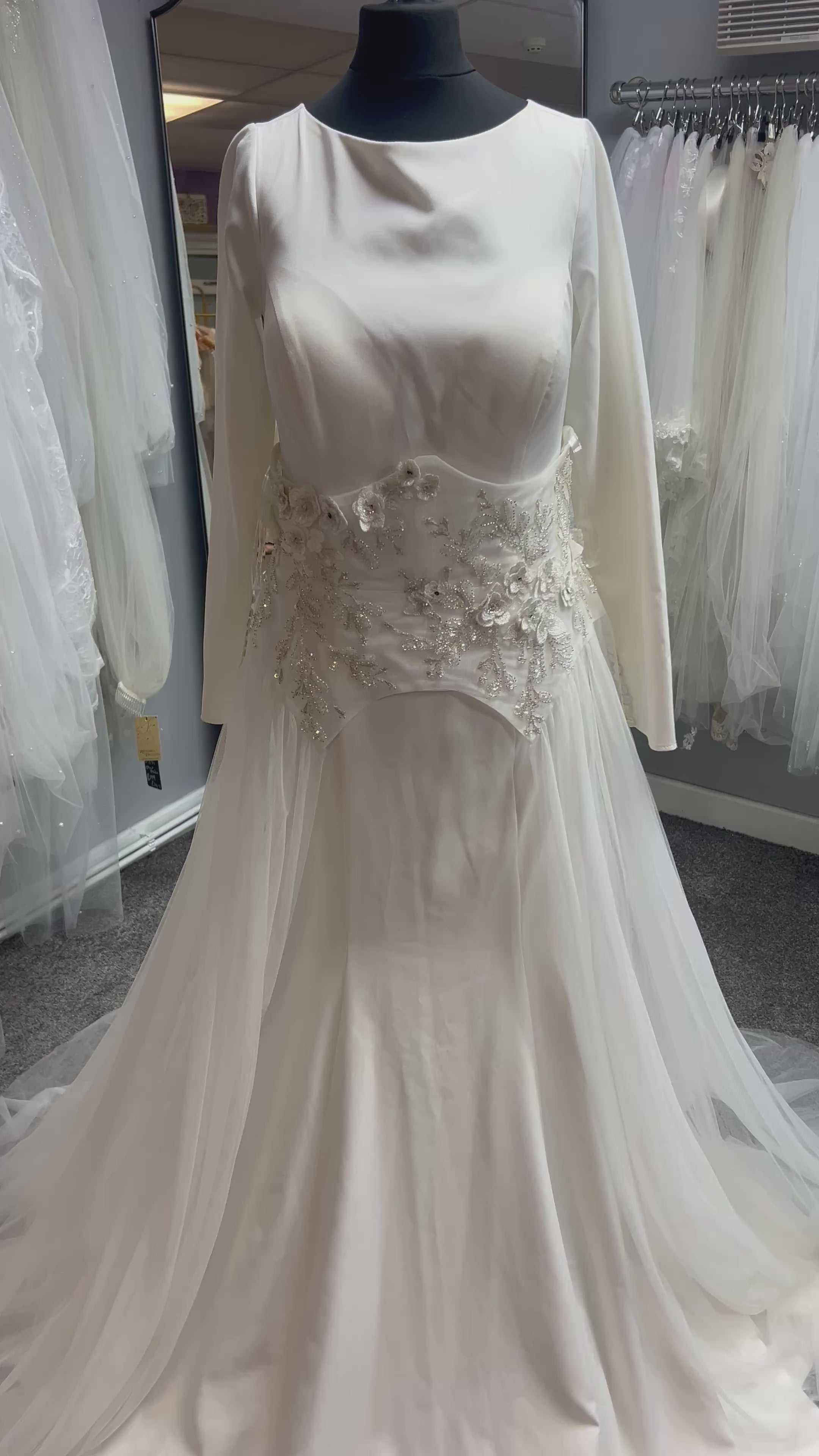 UK 10/12 BS-055 Wedding Dress By Elena Morar